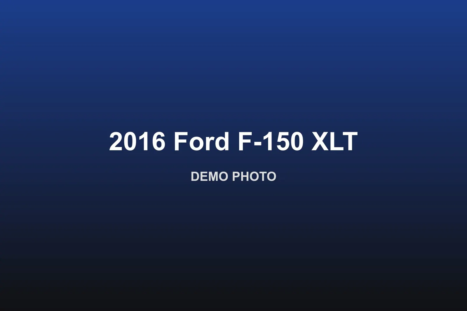 2016 Ford F-150 XLT