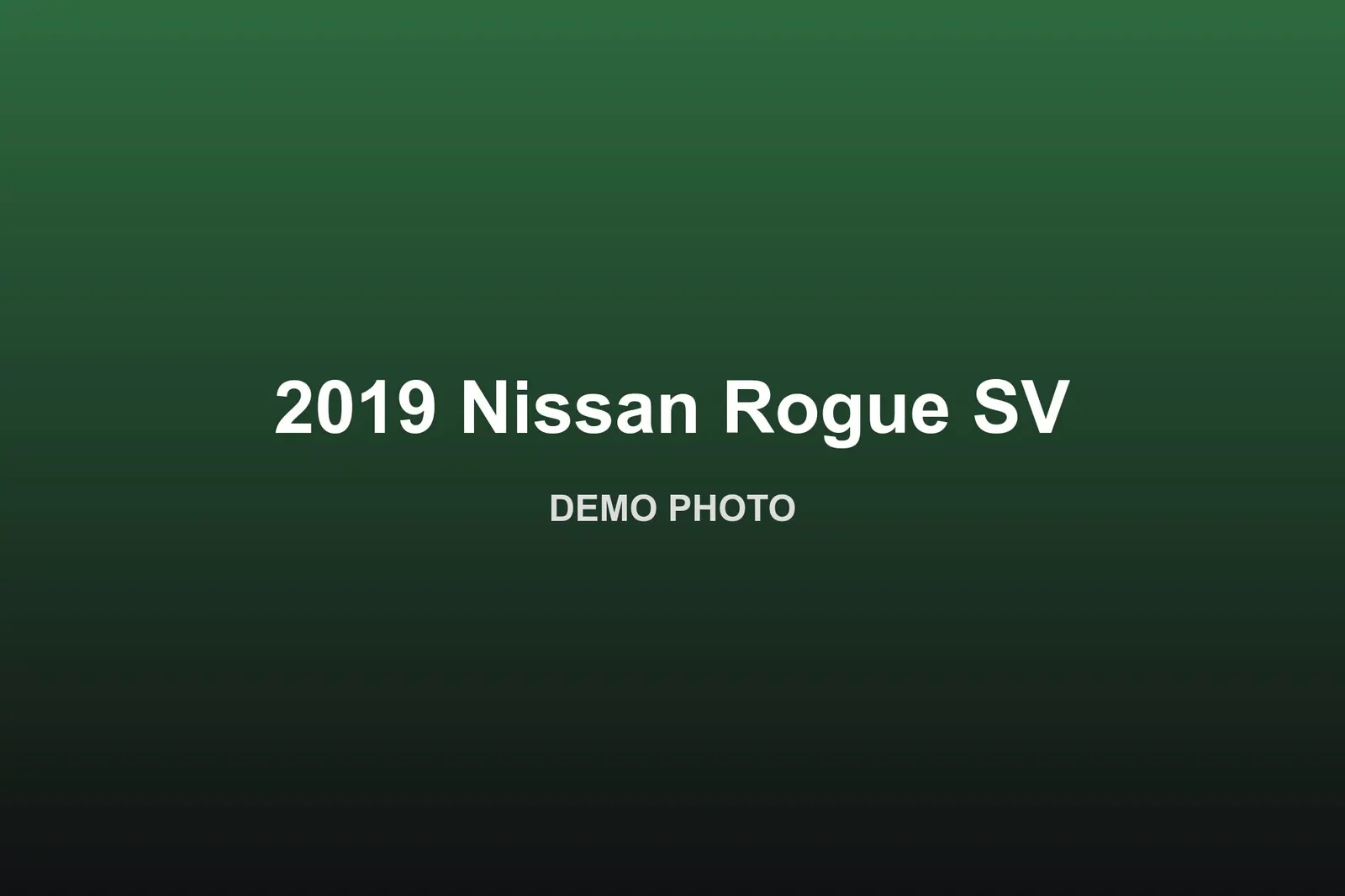 2019 Nissan Rogue SV